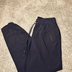 Black Joggers with Elastic Waistband and Tapered Fit